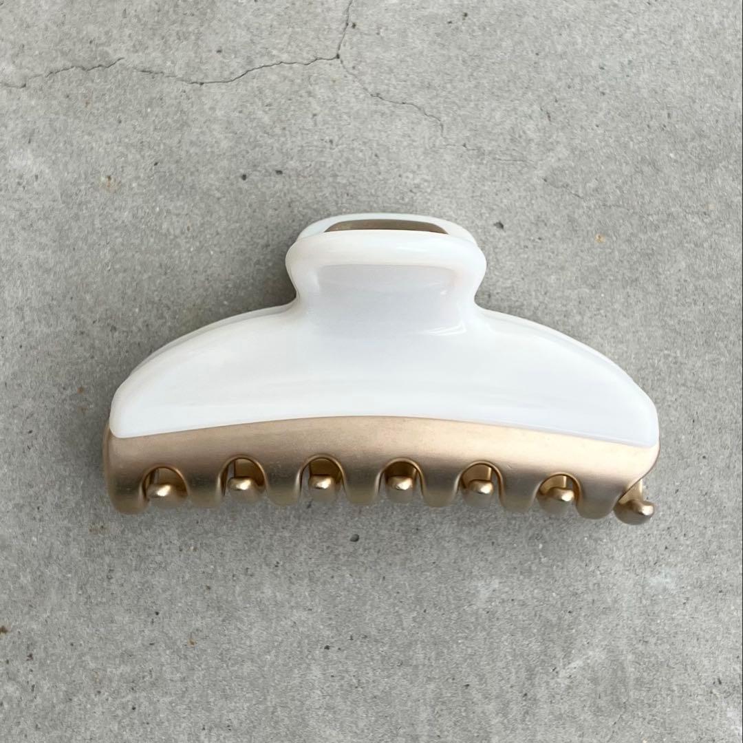 【美品】アレクサンドルドゥパリ VENDOME CLIP M ホワイト