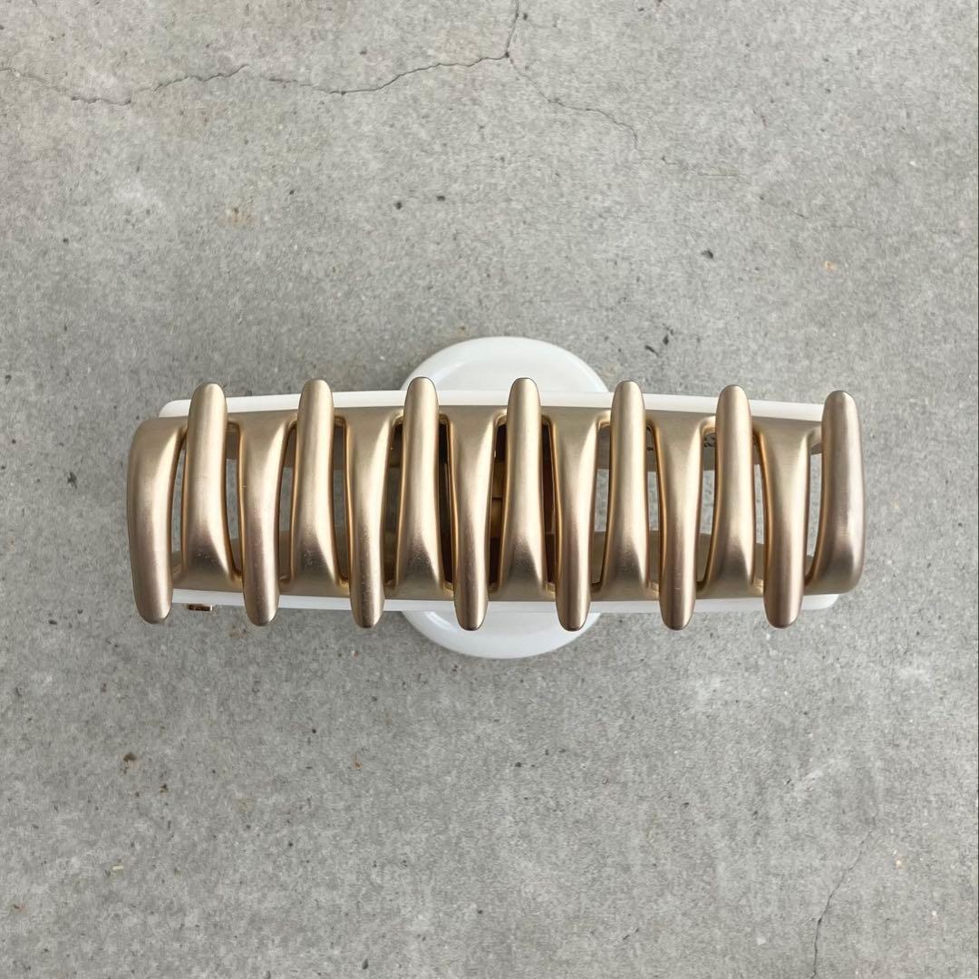 【美品】アレクサンドルドゥパリ VENDOME CLIP M ホワイト