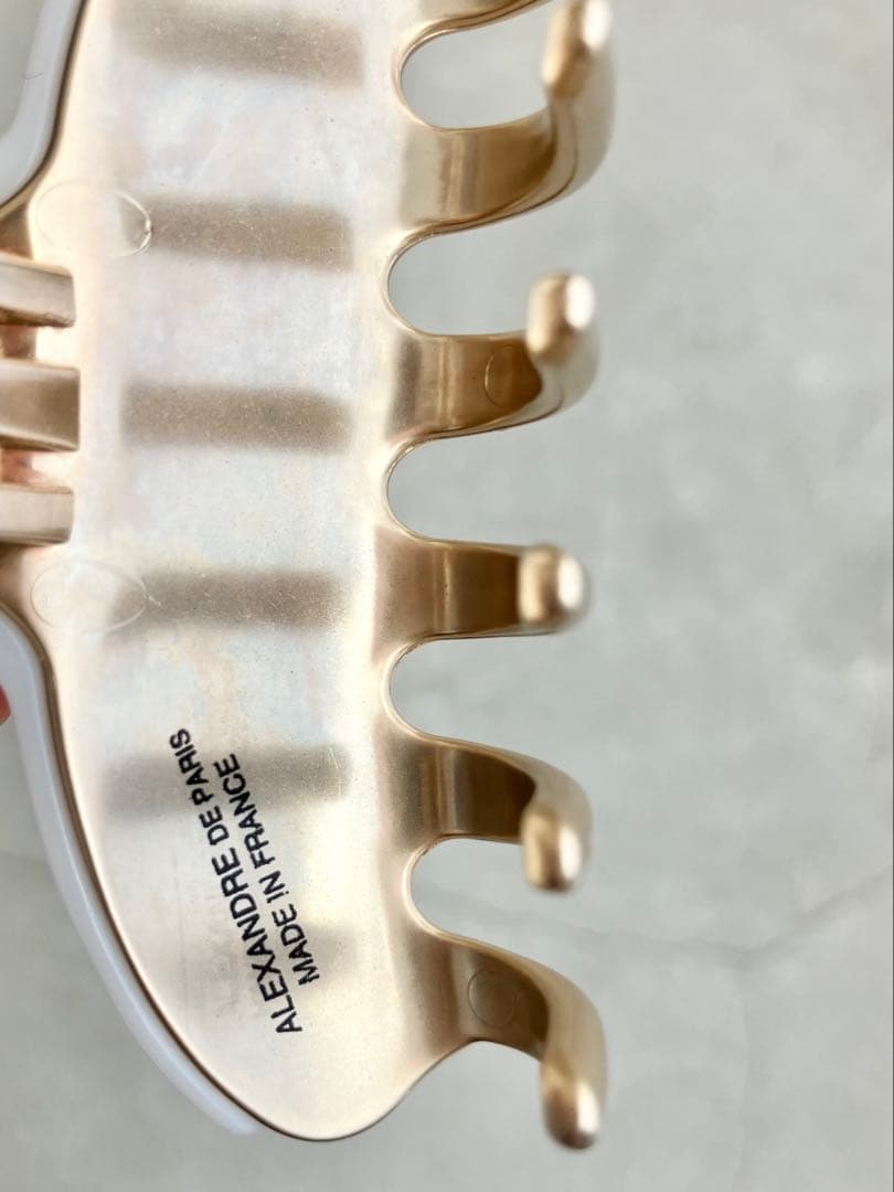 【美品】アレクサンドルドゥパリ VENDOME CLIP M ホワイト