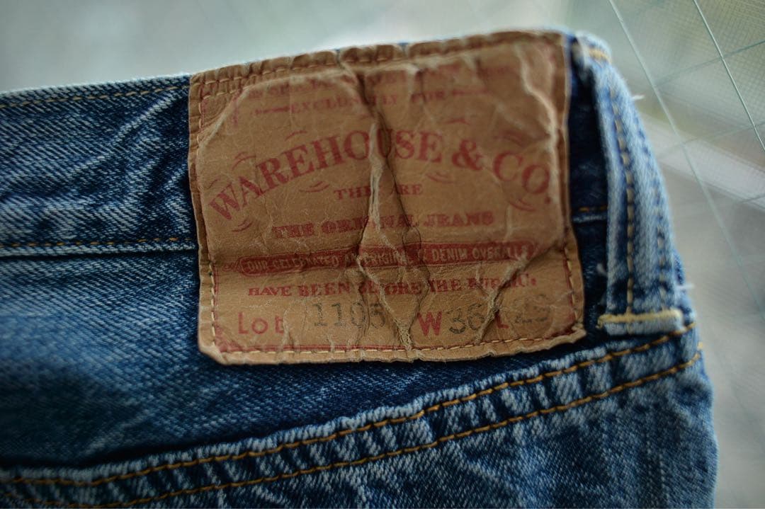 WAREHOUSE × BEAMS 別注 Lot.1105 セコハン W36 濃