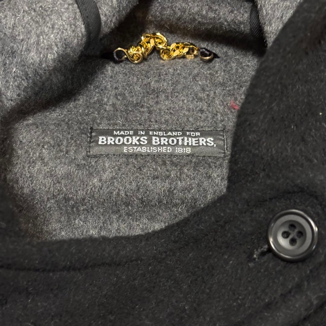 70s 80s brooks brothers ウール ダッフルコート ブラック