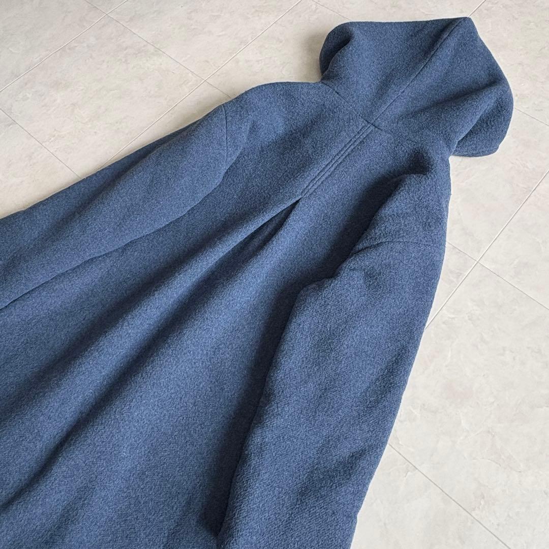 conges payes イタリア生地 フードコート 青 F ゆったり