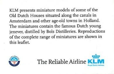 KLMオランダ航空のデルフトブルーのミニチュアハウス No.4