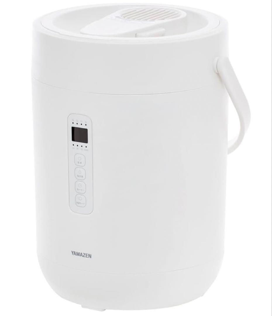 山善　加湿器 加熱式 スチーム式 上から給水 KS-GC282(W)