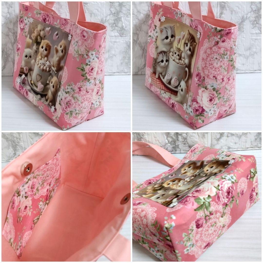 【2個口目】ミニトートバッグ　ガーゼハンカチ