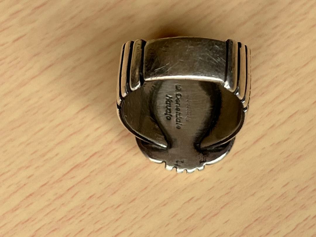 ナバホ族 Will Denetdale作 ターコイズリング ターコイズリング