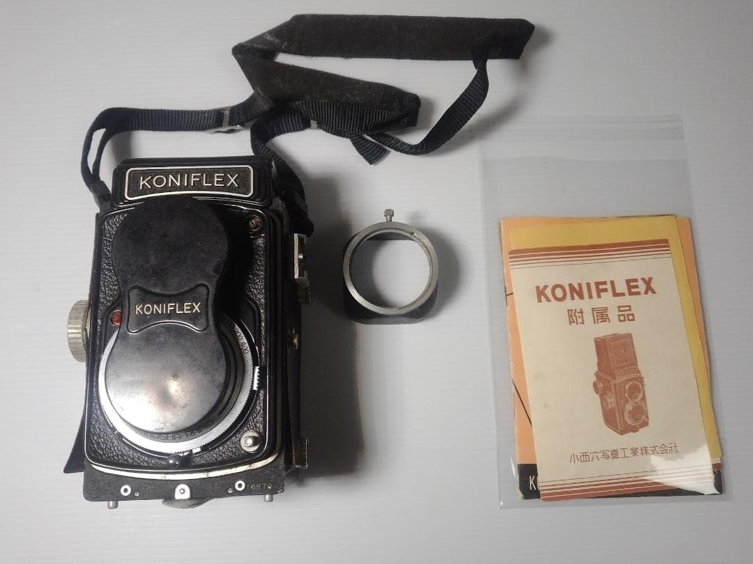 【ジャンク品】 KONIFLEX Hexanon 85mm 二眼カメラ