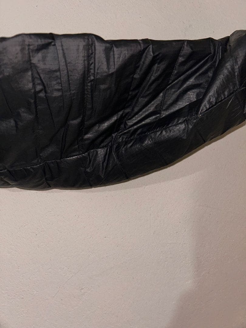 パタゴニア　黒 フード付きダウンジャケット