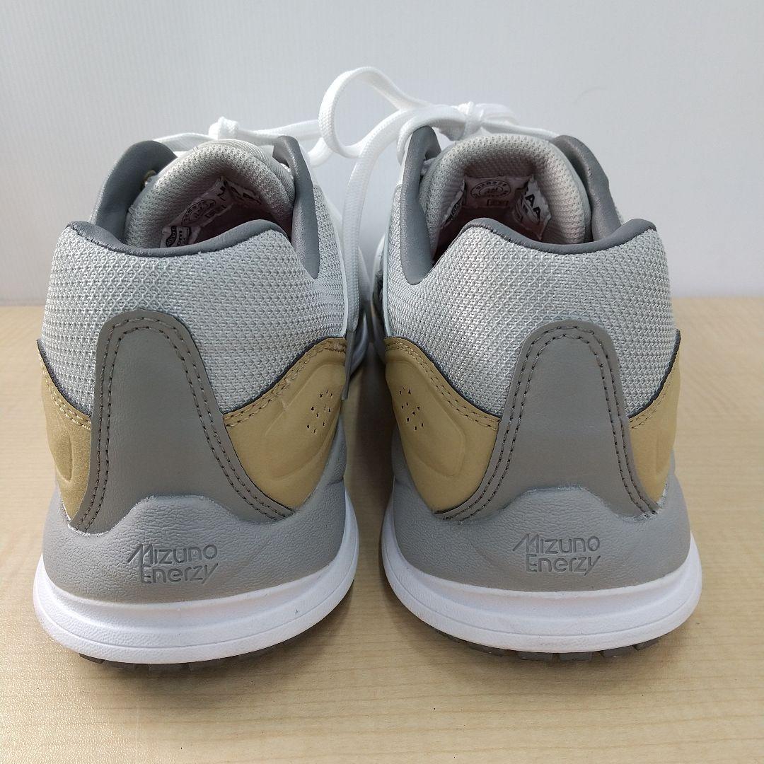 H972 Mizuno 安全靴 ホワイト ゴールド