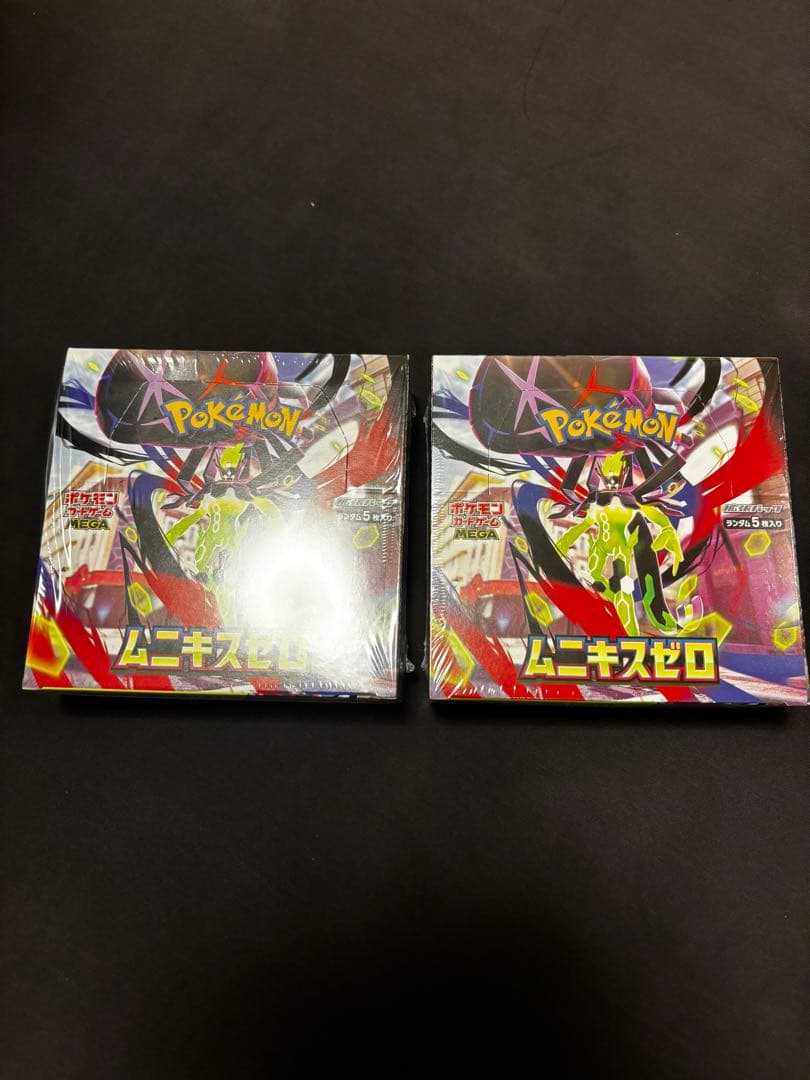 【新品・シュリンク付・丁寧配送】ポケモンカードゲーム ムニキスゼロBOX2個