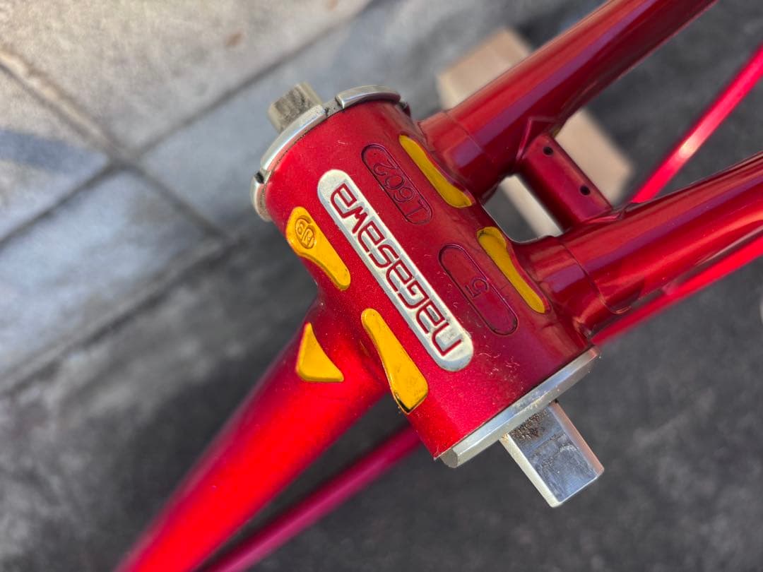 ピ*ザ様 NAGASAWA ピストバイク フレーム NJS 中野レッド C-C5