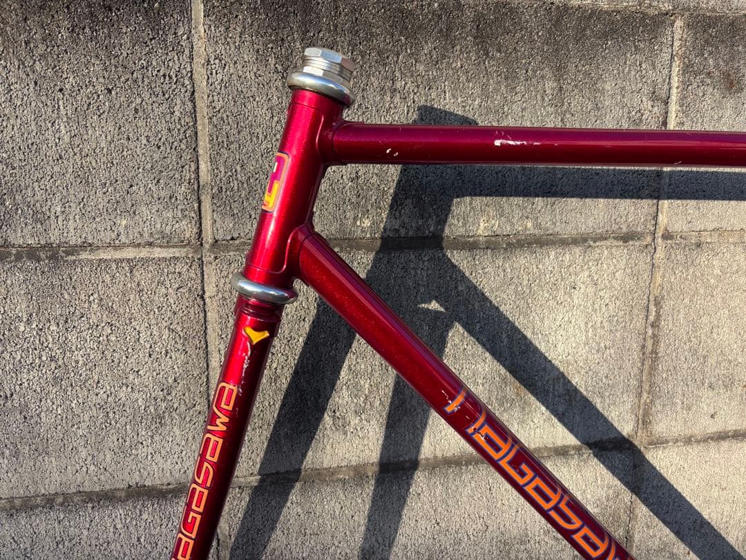 ピ*ザ様 NAGASAWA ピストバイク フレーム NJS 中野レッド C-C5