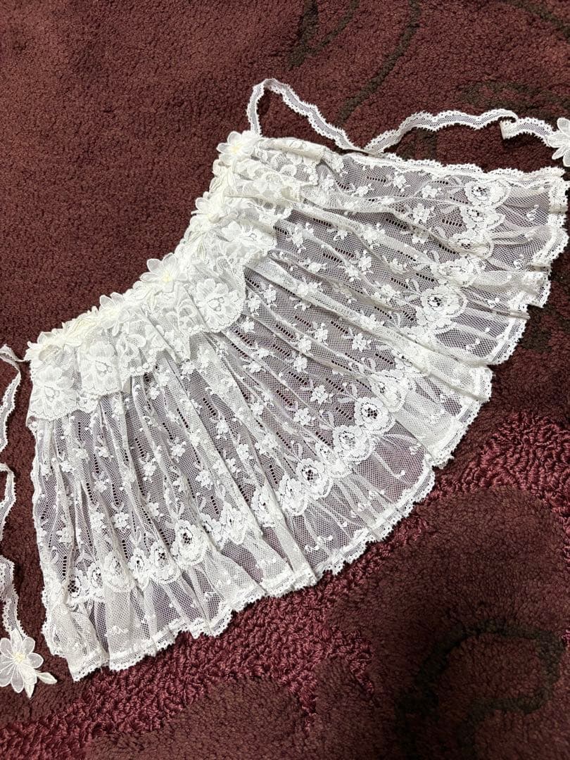 ホワイト ベビードレス 帽子・靴下付き 6点セット