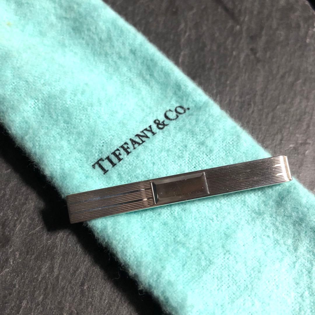 Tiffany エンジンターン ネクタイピン シルバー925