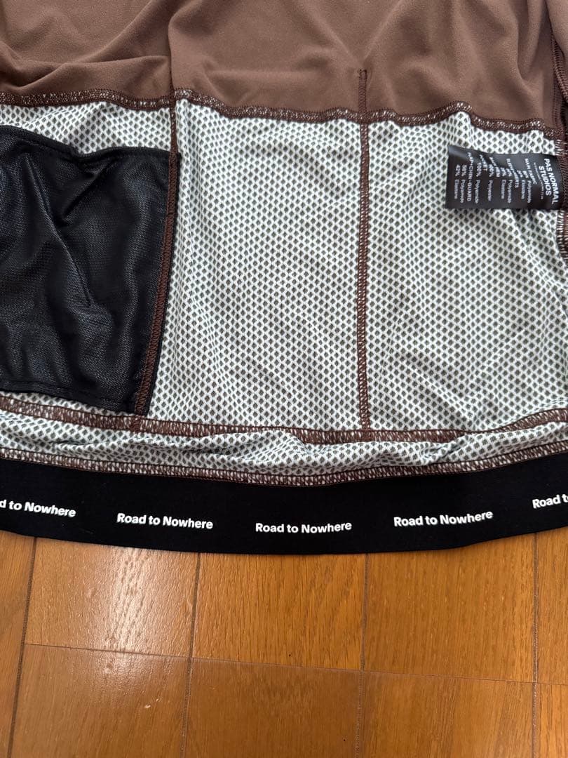 PAS NORMAL STUDIOS サイクルジャージ 長袖　ブラウン