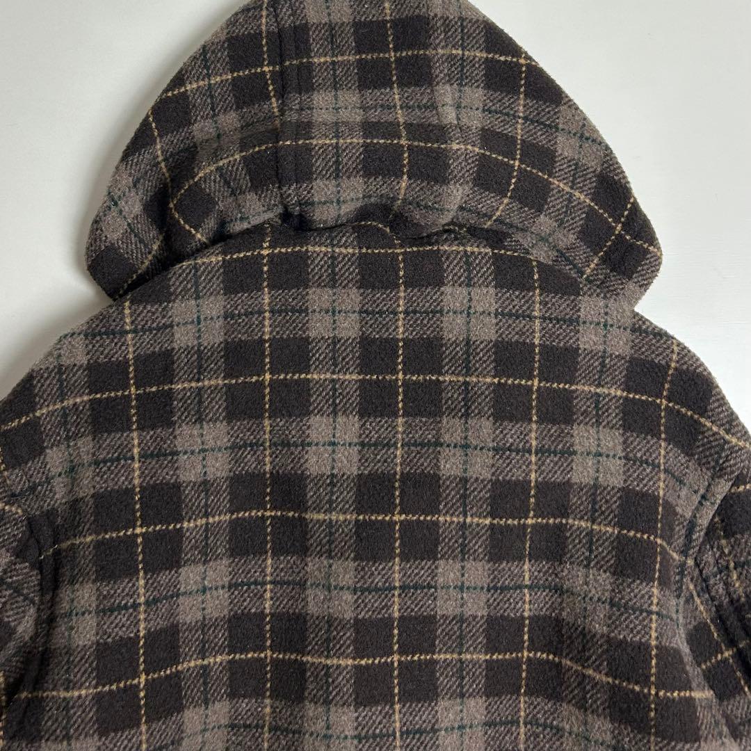 90s【美品】モンゴメリーバイチベット/チェック柄ダッフルコート/英国製/古着