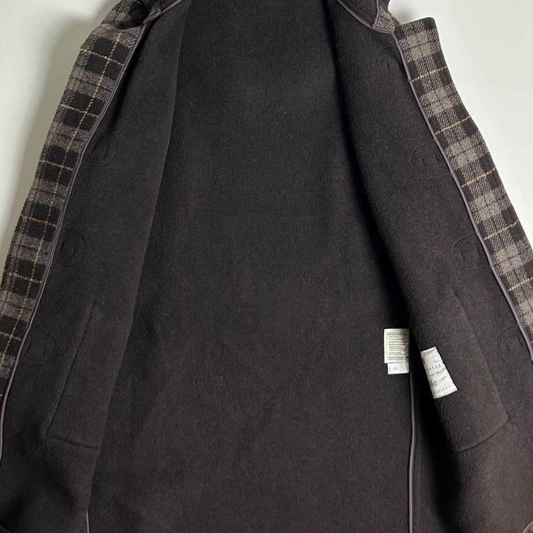 90s【美品】モンゴメリーバイチベット/チェック柄ダッフルコート/英国製/古着
