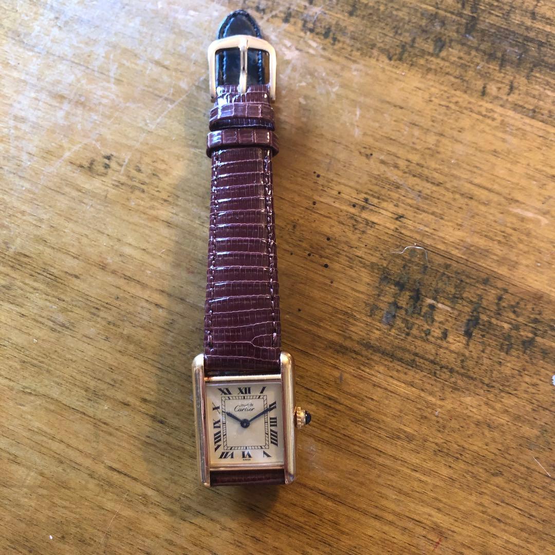 【稼働不可】Cartier カルティエ タンク ヴィンテージ 30年物 修理前提