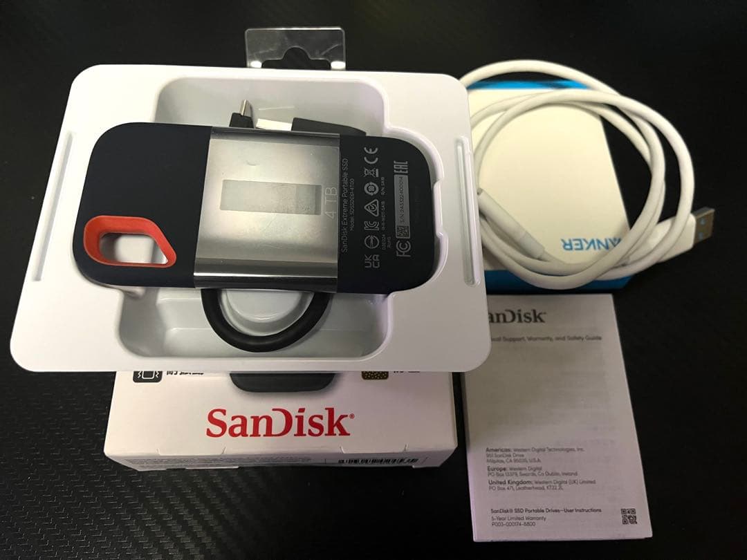 エクストリーム ポータブルSSD SanDisk 4TB