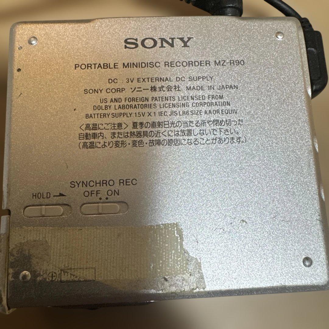 SONY ポータブルMDプレーヤー MZ-R90