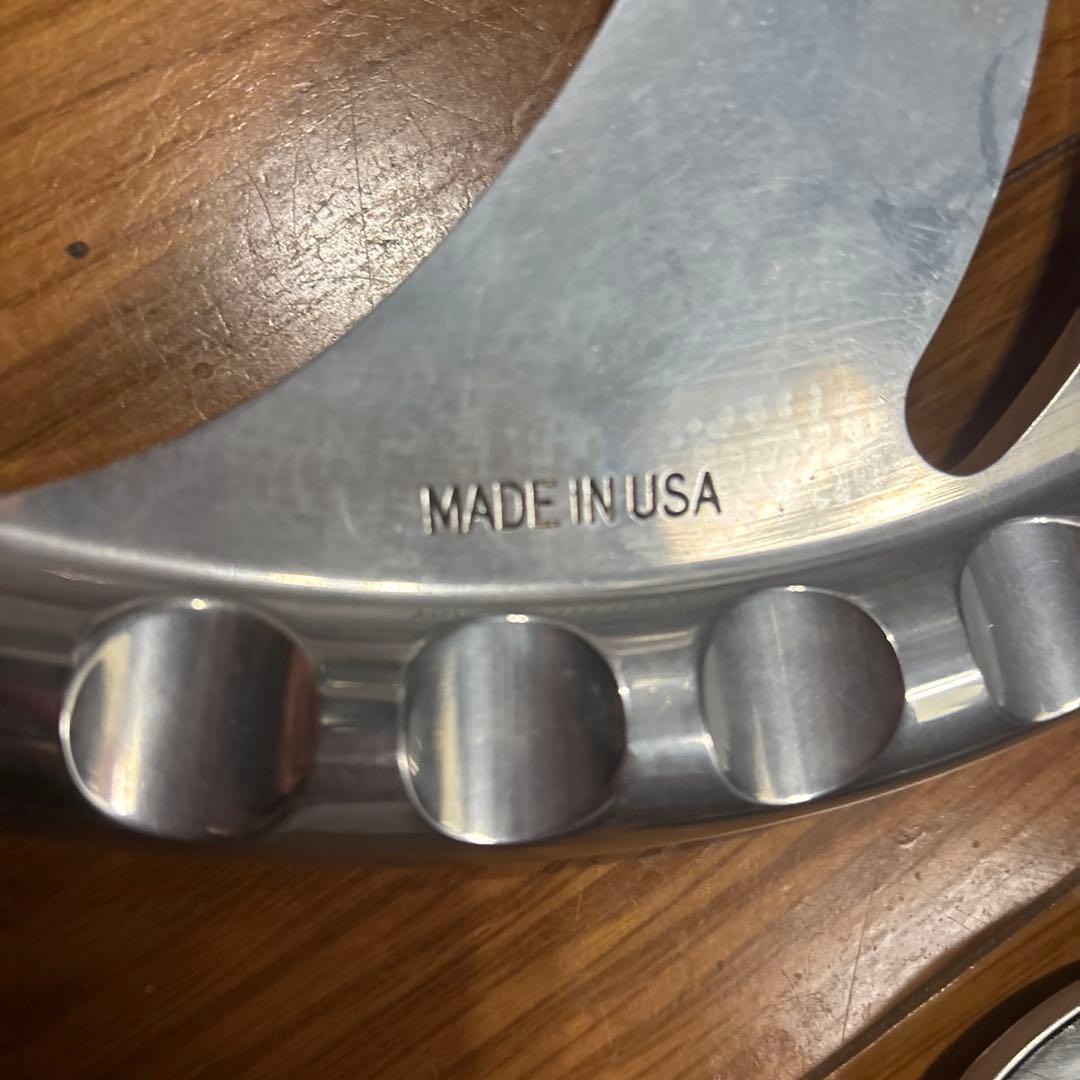 ビレットステアリング　ホーンボタンセット　USA製　ローライダー　トラッキン