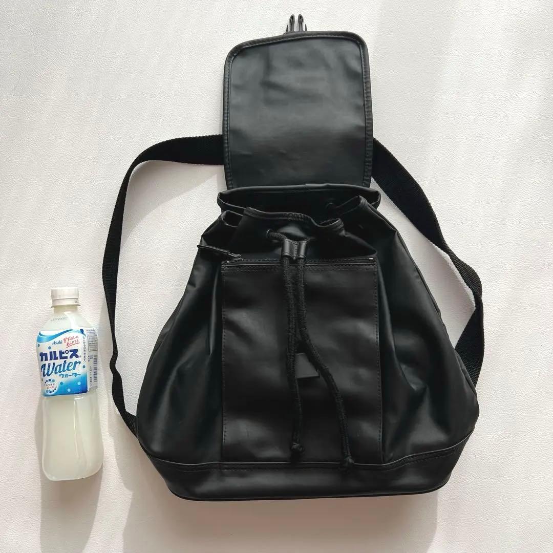 【希少】POLO SPORT 90s ブラック リュック 巾着 ヴィンテージ