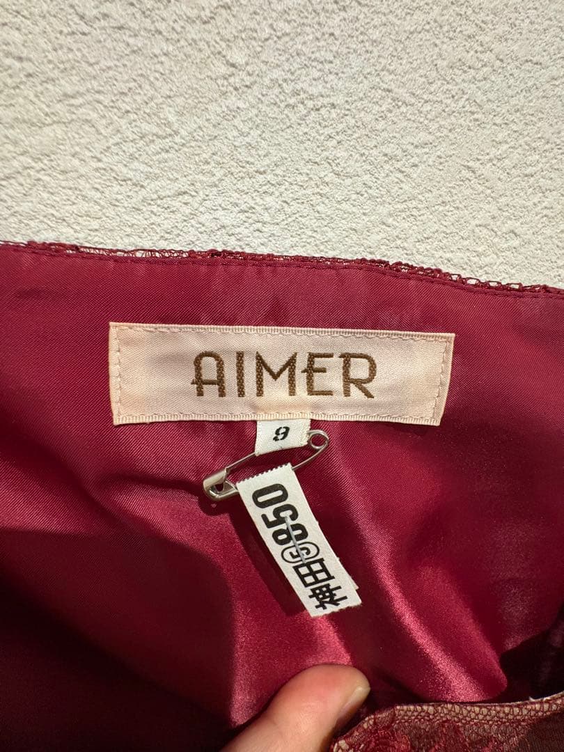 AIMER ステージドレス　赤　ロング