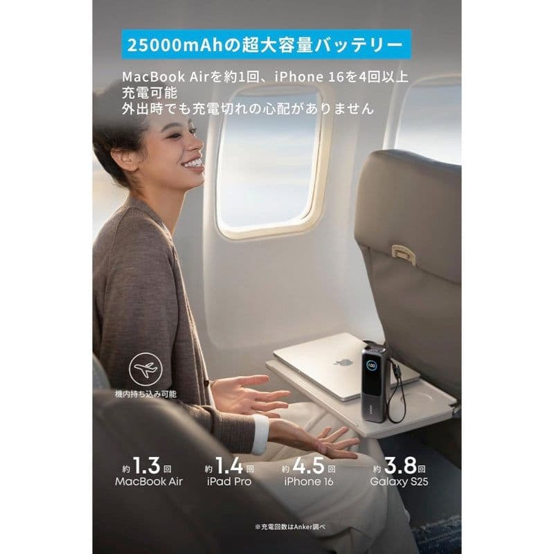 Anker Power Bank（25000mAh／165W）