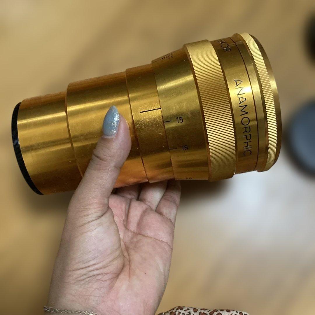 アナモフィックレンズ　Sankor anamorphic lensゴールド♪