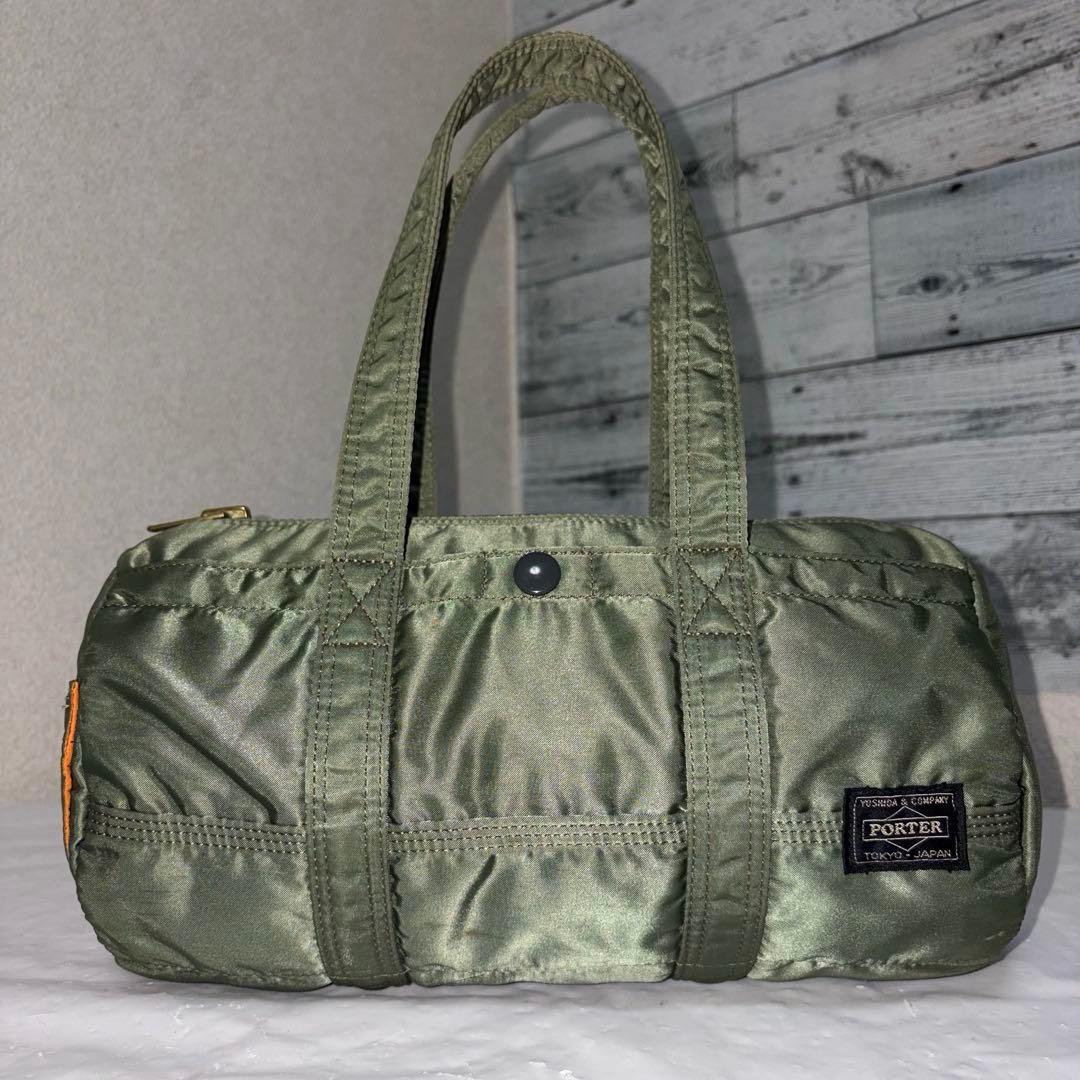極美品✨ポータータンカー ダッフル ミニボストンバッグS セージ 吉田カバン