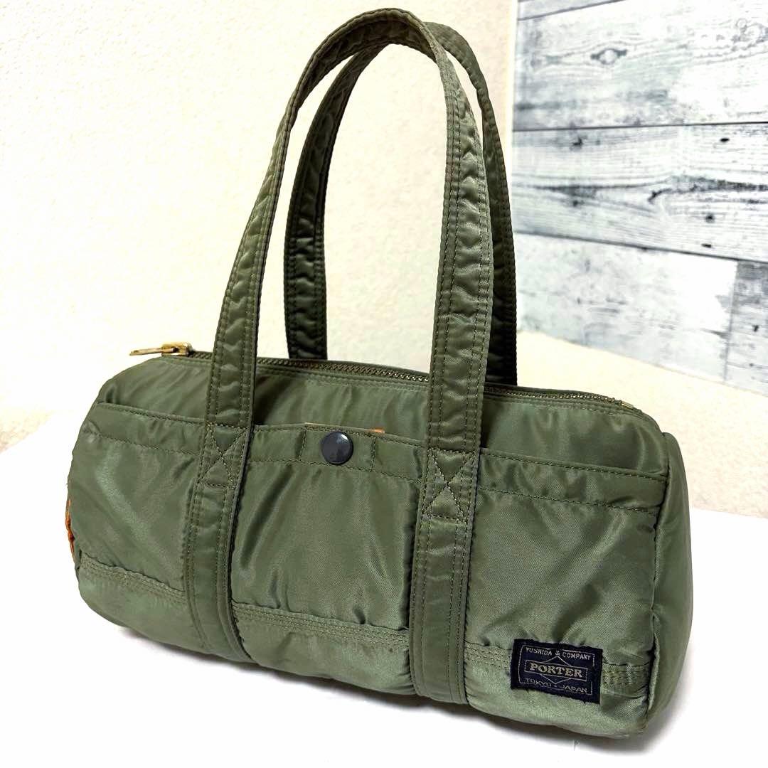 極美品✨ポータータンカー ダッフル ミニボストンバッグS セージ 吉田カバン