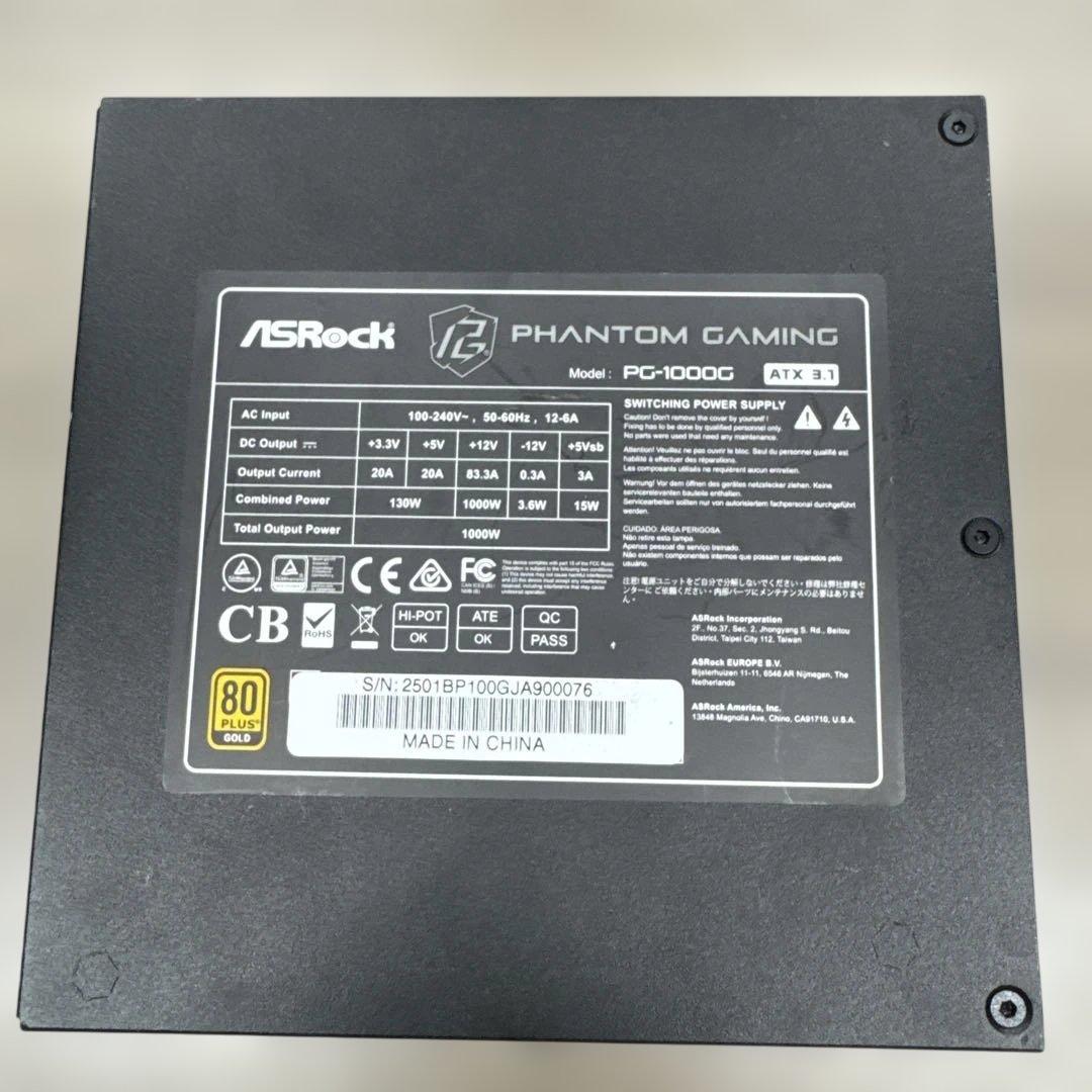 ASRock Phantom Gaming 次世代GPU対応 PG-1000G