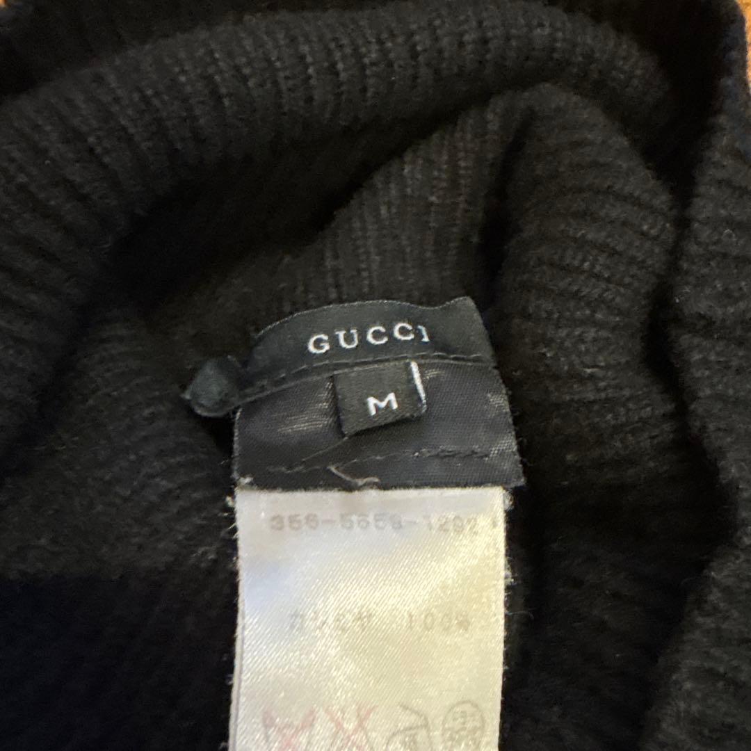 GUCCI ブラック タートルネック セーター M