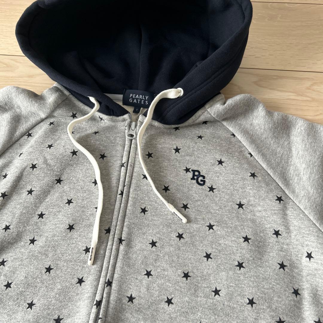【未使用品】PEARLY GATES 星柄ジップアップパーカー※おまけスカート付