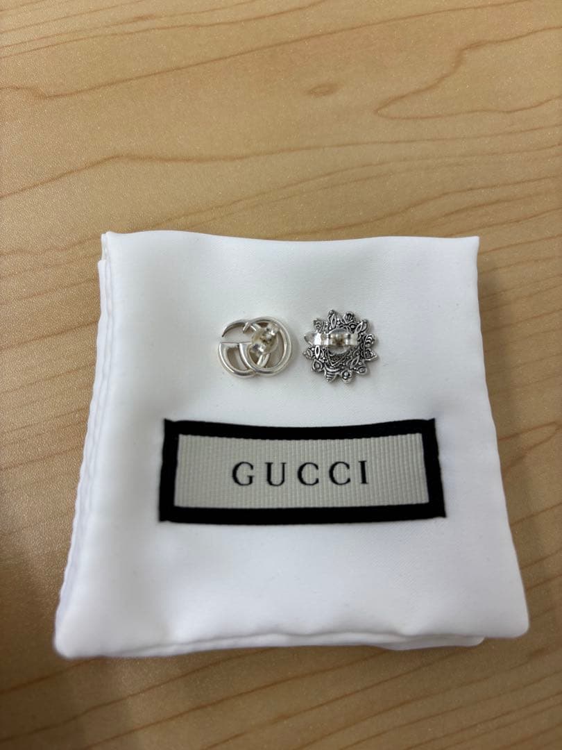 GUCCI ダブルGフラワー SV925 ピアスセット