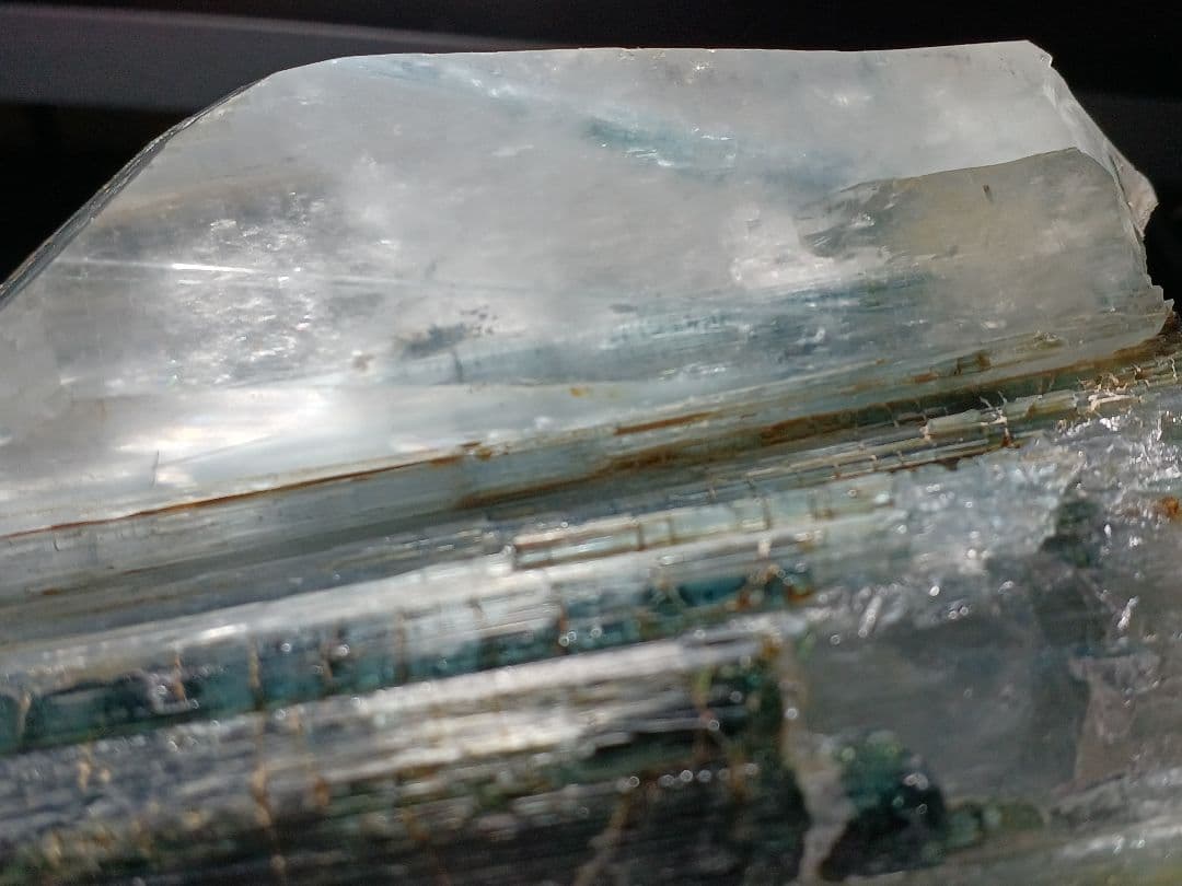 インディゴライト　トルマリン　水晶 原石　鉱物標本