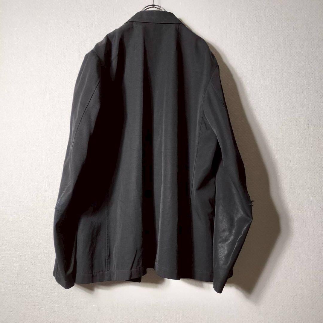 ヨウジヤマモトプールオム テーラードジャケット ウールギャバ100 2B 背抜き