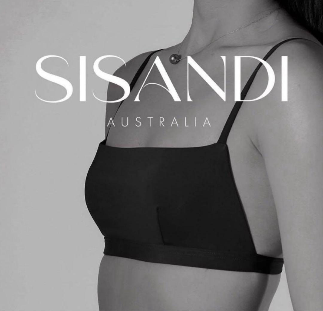 SISANDI｜ブラックsize1｜BANDEAU ビキニトップ　バンドゥ