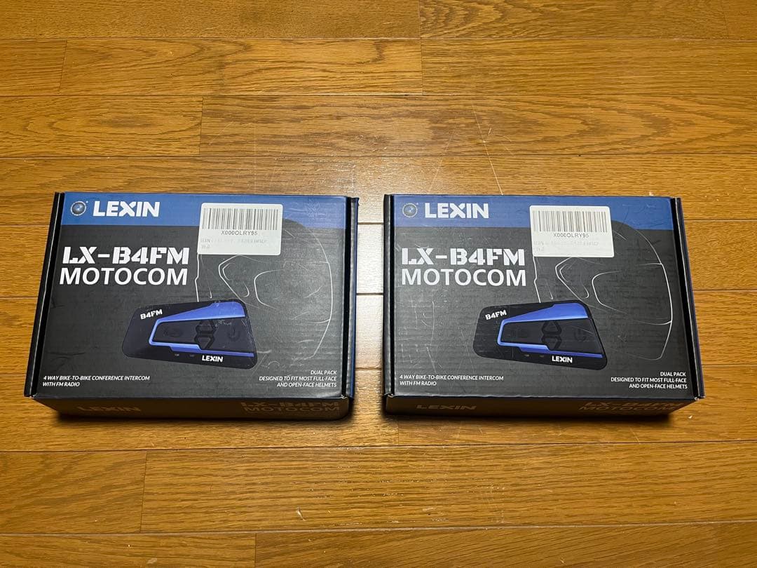 【ジャンク】LX-B4FM MOTOCOM 2個　インカム　バイク　ツーリング