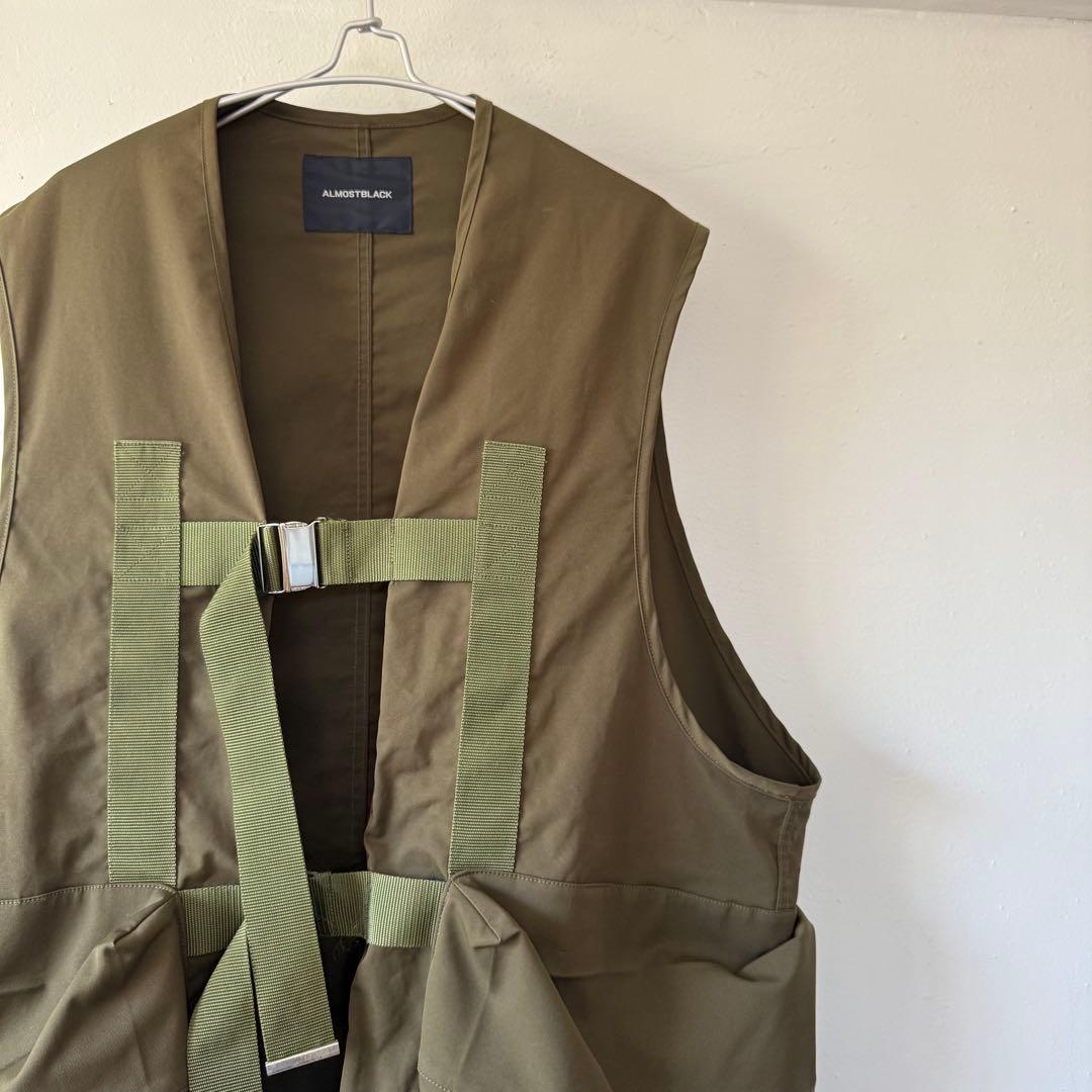 ALMOSTBLACK MILITARY BIG VEST オールモストブラック