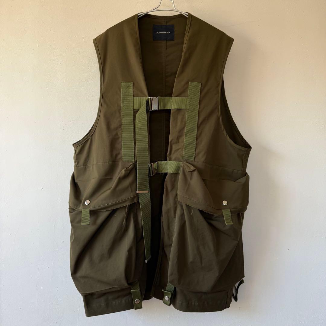 ALMOSTBLACK MILITARY BIG VEST オールモストブラック