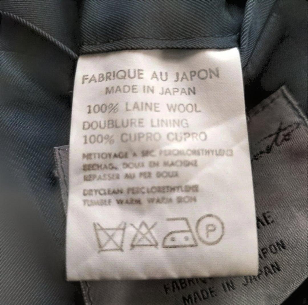 yohji yamamoto pour hommeウエストバックル調整ギャバジン