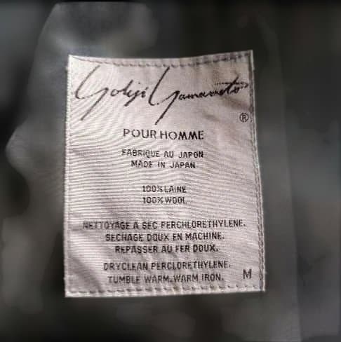 yohji yamamoto pour hommeウエストバックル調整ギャバジン