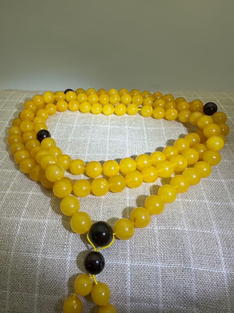 ☆天然☆ バルト海産 天然アンバー 琥珀 蜜蝋ネックレス アクセサリー 綺麗美品