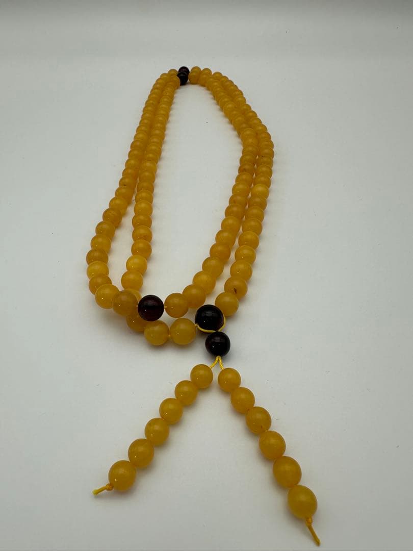 ☆天然☆ バルト海産 天然アンバー 琥珀 蜜蝋ネックレス アクセサリー 綺麗美品