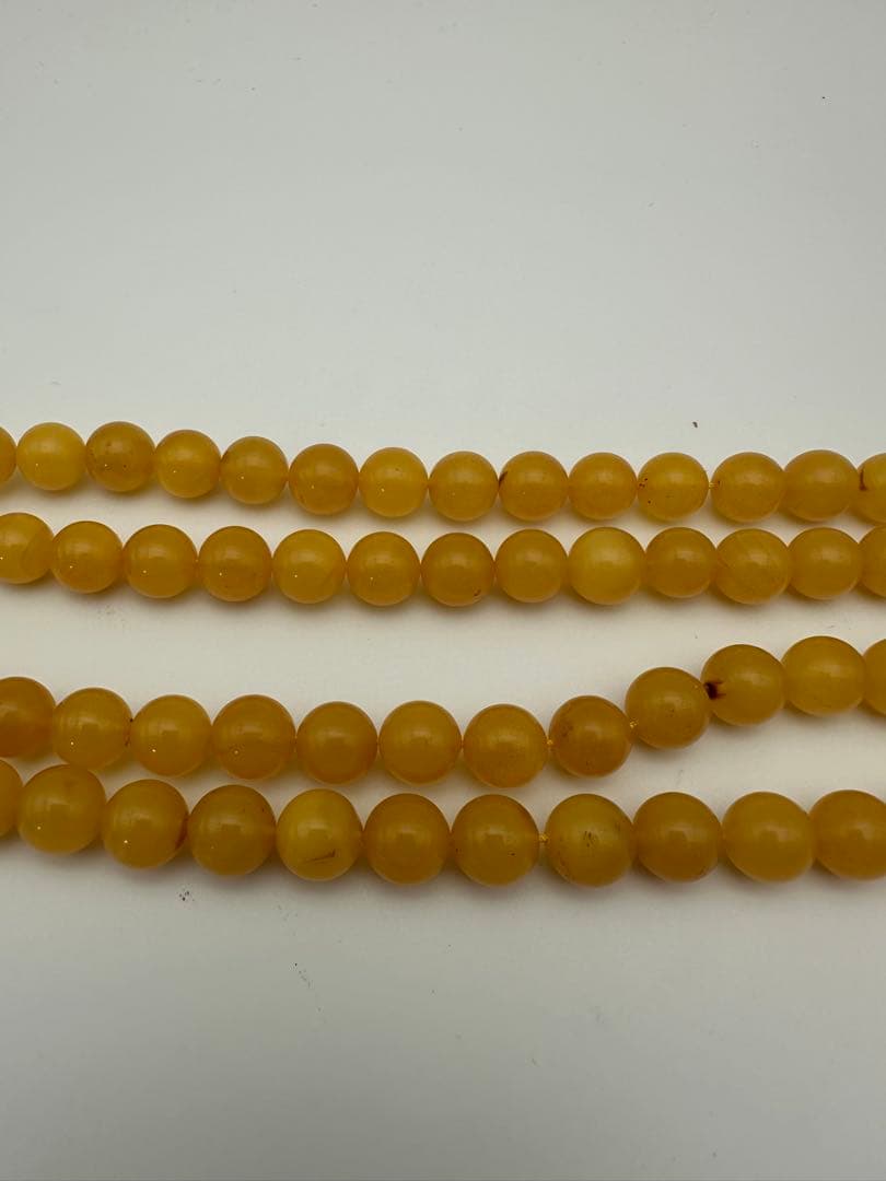 ☆天然☆ バルト海産 天然アンバー 琥珀 蜜蝋ネックレス アクセサリー 綺麗美品