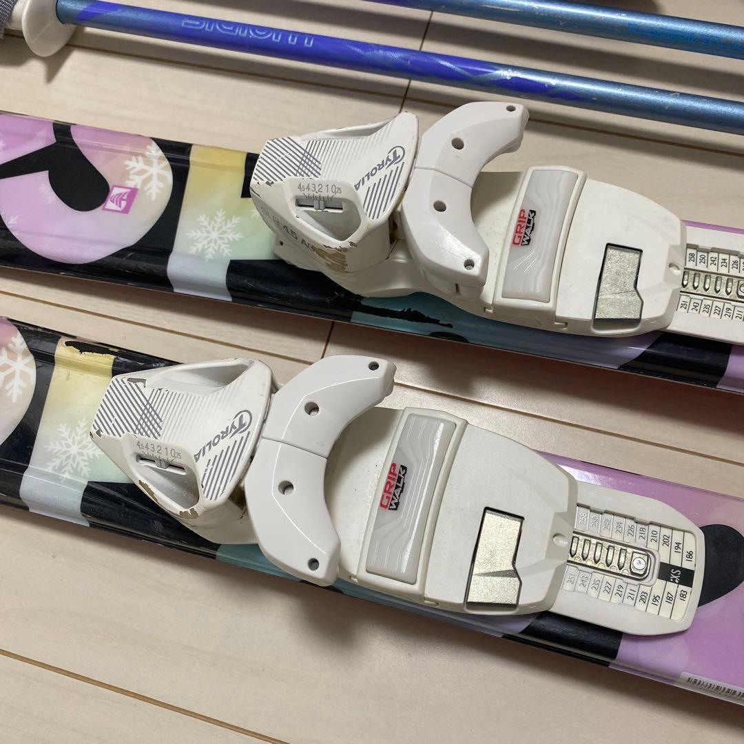 saaaジュニア 女子向きスキー4点セット 板120cm