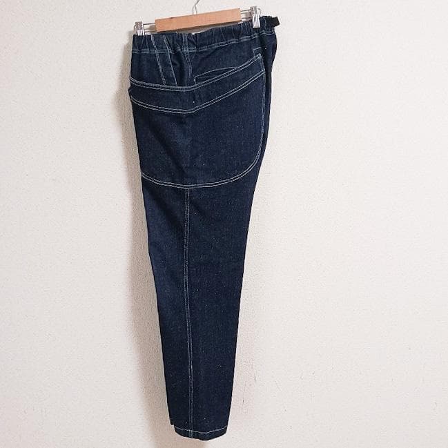 ゴースローキャラバン ネップ入りデニム 脇ポケットパンツ ブルー サイズ 5