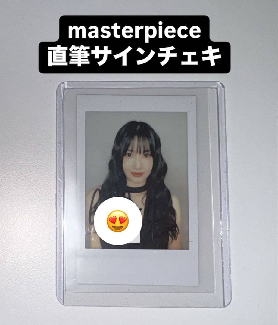 TWICE モモ MISAMO masterpiece 直筆サインチェキ ①