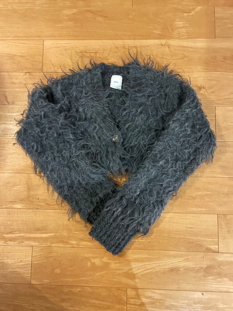 美品 determ Cropped Shaggy Cardigan カーディガン